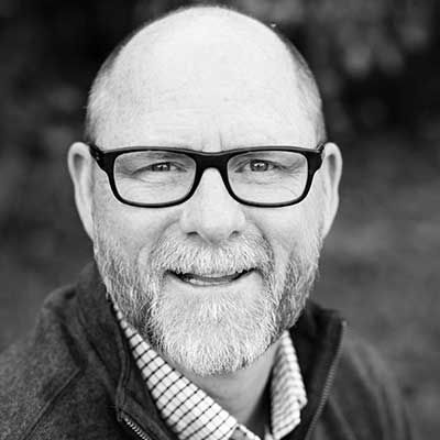 English teacher Phillip Lucas smiling